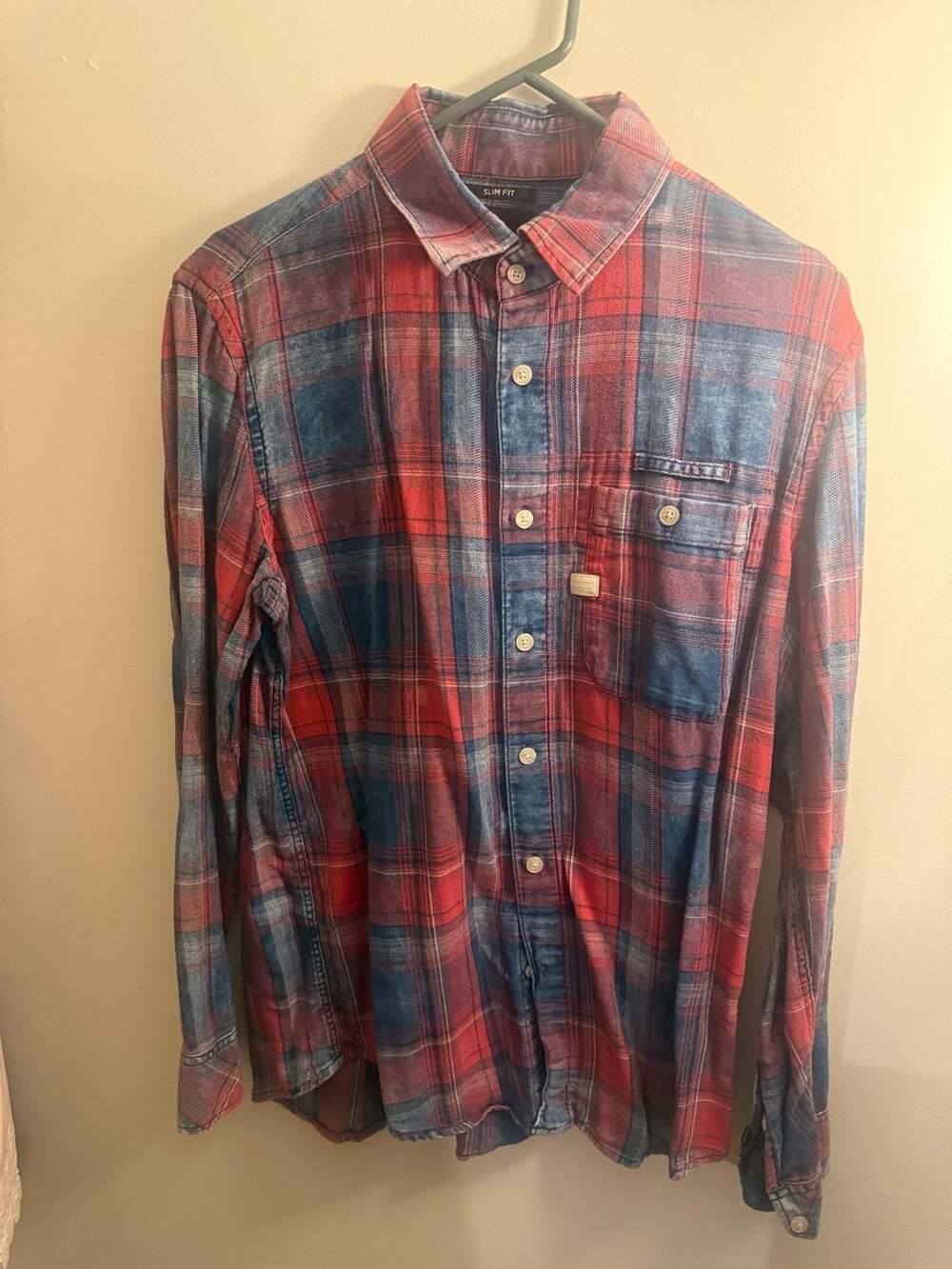 G-Star RAW Bristum Slim Fit One Pocket Plaid Flannel Shirt